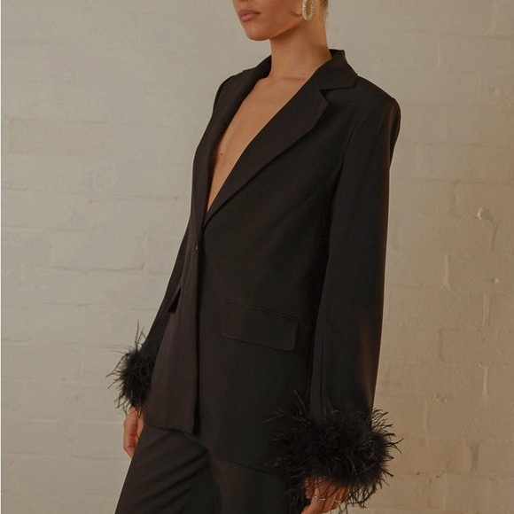 Peppermayo Shake It Off Feather Blazer - Night - Picture 11 of 11